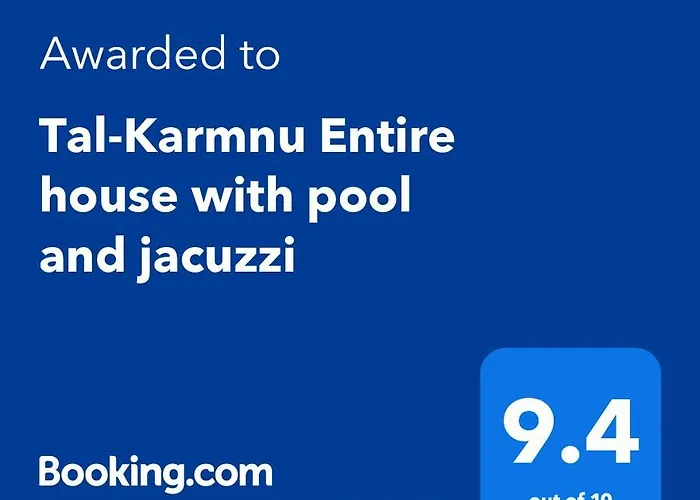 Tal-karmnu Entire House With Private Heated Pool And Jacuzzi *